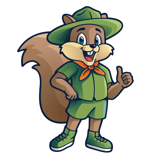 Mascot of Scout Gutter Solutions